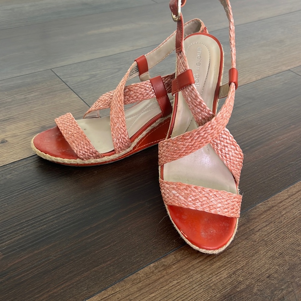 Andrew Geller platform sandals Size 8.5 M